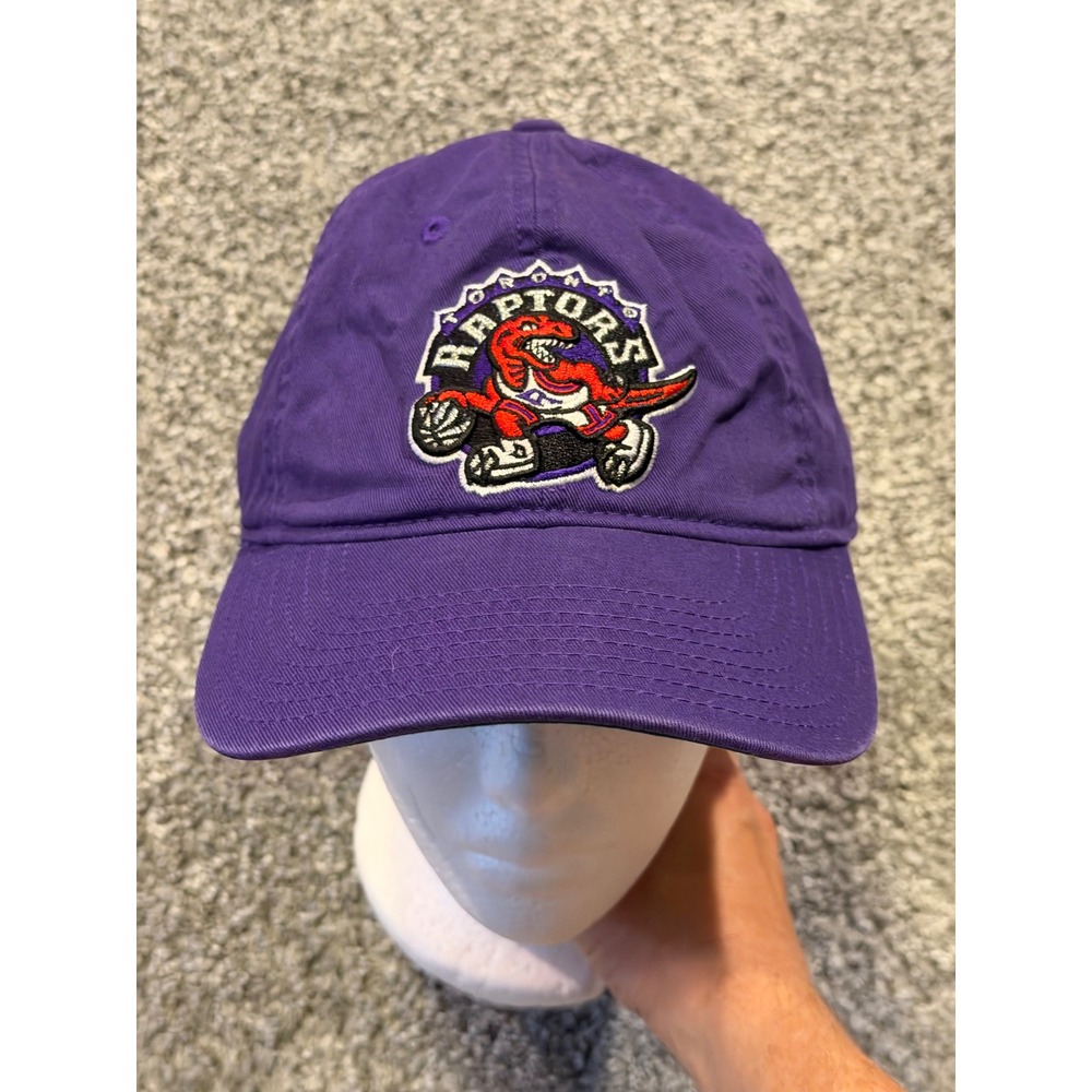 Mitchell & Ness Hat Mens OS Purple Toronto Raptors Strapback Logo NBA Cap